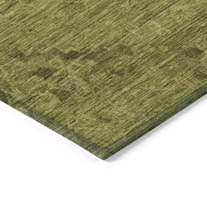 LOOMLAN Rugs Malia Olive Washable Indoor-Outdoor Rug