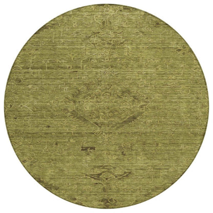 LOOMLAN Rugs Malia Olive Washable Indoor-Outdoor Rug