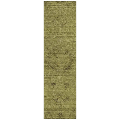 LOOMLAN Rugs Malia Olive Washable Indoor-Outdoor Rug
