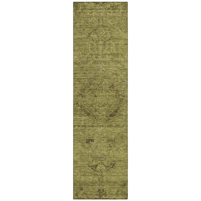 LOOMLAN Rugs Malia Olive Washable Indoor-Outdoor Rug