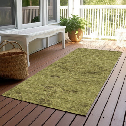 LOOMLAN Rugs Malia Olive Washable Indoor-Outdoor Rug