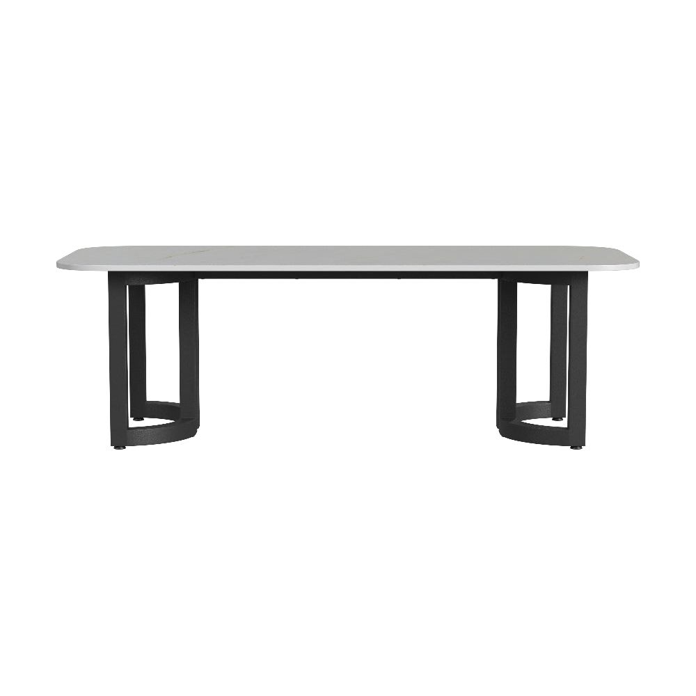 Malibu Aluminum Framed Outdoor Dining Table - LOOMLAN - Sunset West - Outdoor Dining Tables