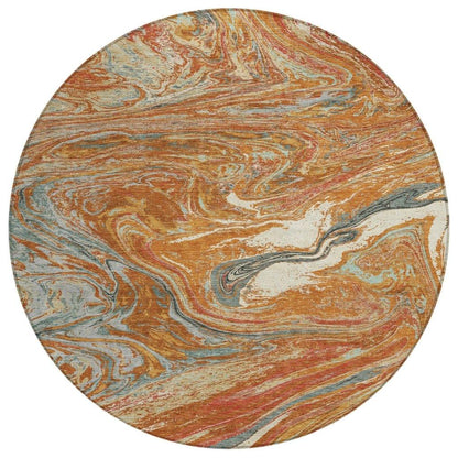 LOOMLAN Rugs Malika Paprika Washable Indoor-Outdoor Rug