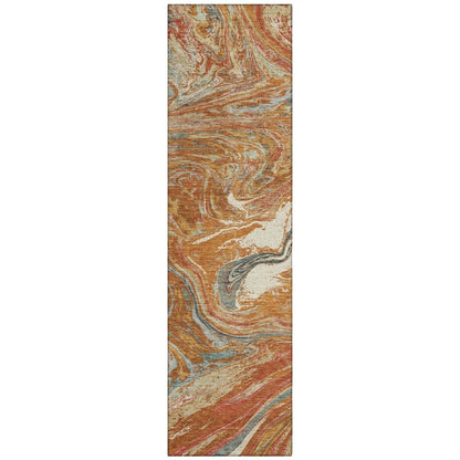 LOOMLAN Rugs Malika Paprika Washable Indoor-Outdoor Rug