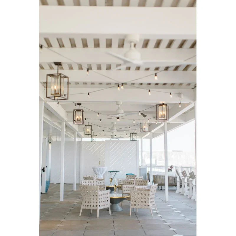 Wildwood Mandaue Whitewash Rattan Frame Outdoor Bistro Chair