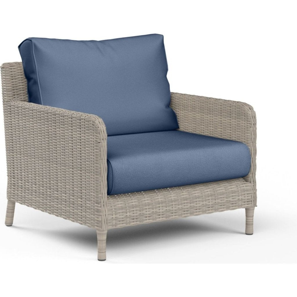 Manhattan Sunbrella Outdoor Club Chair - LOOMLAN - Sunset West - Outdoor Accent Chairs