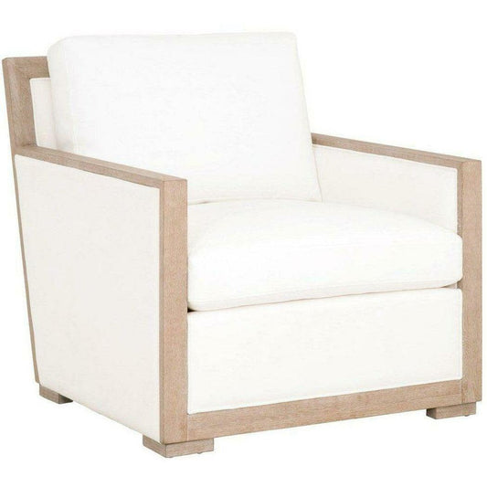 Manhattan Wood Trim Sofa Chair LiveSmart Peyton-Pearl, Natural Gray Oak - Sideboards and Things Accents_Natural, Brand_Essentials For Living, Color_White, Features_Exposed Wood, Features_Removable Cushions, Features_Reversible Cushions, Legs Material_Wood, Materials_Upholstery, Product Type_Club Chair, Upholstery Fill_Down/Feather Blend, Upholstery Type_Fabric Blend, Upholstery Type_Livesmart, Upholstery Type_Performance Fabric, Wood Species_Oak