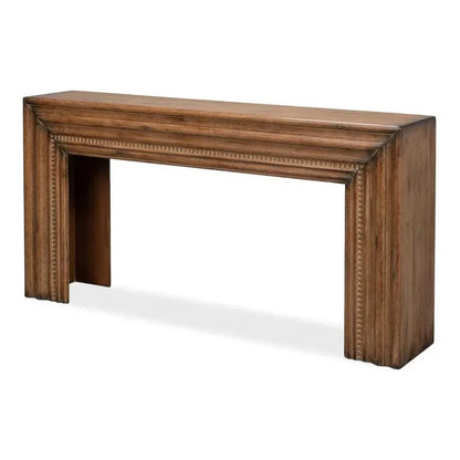 Sarreid Mantel Console Table Natural Brown Reclaimed Wood