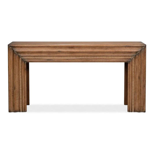 Sarreid Mantel Console Table Natural Brown Reclaimed Wood