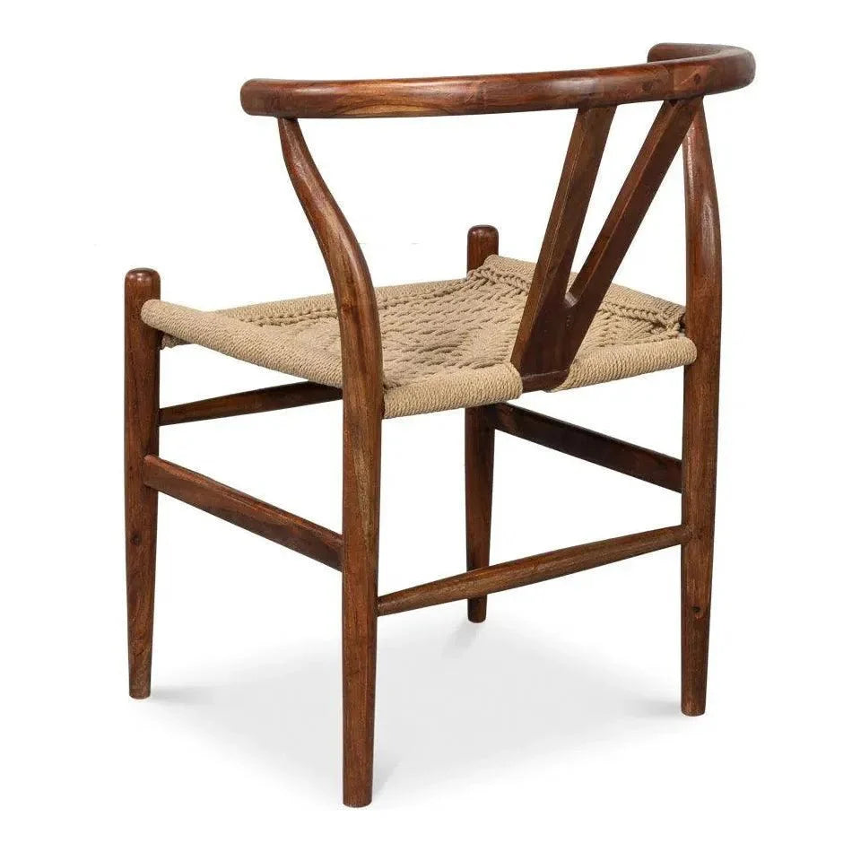 Sarreid Mao Acacia Wood Reddish Brown Armless Chair