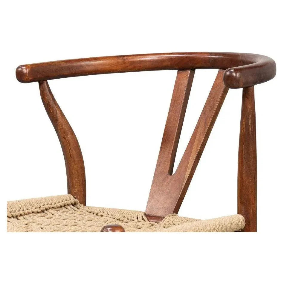Sarreid Mao Acacia Wood Reddish Brown Armless Chair