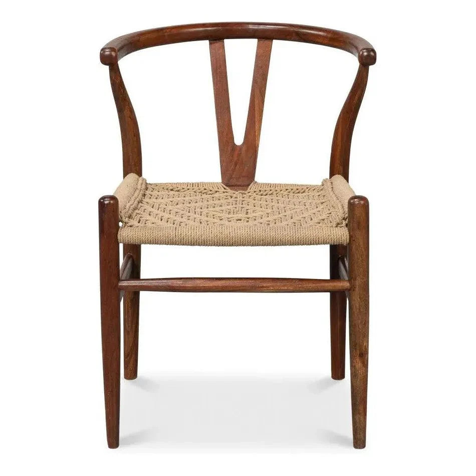 Sarreid Mao Acacia Wood Reddish Brown Armless Chair