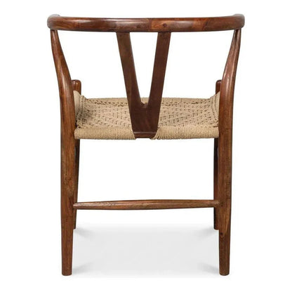 Sarreid Mao Acacia Wood Reddish Brown Armless Chair