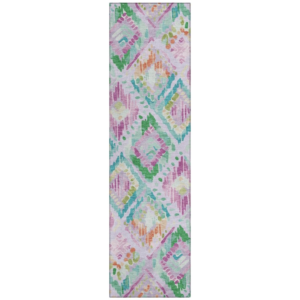 LOOMLAN Rugs Marave Purple Washable Indoor-Outdoor Rug