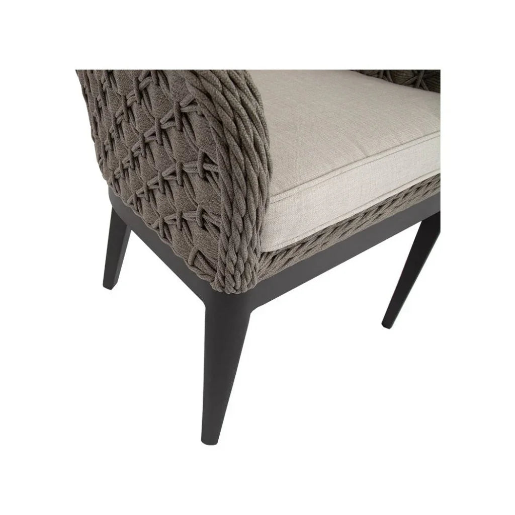 Marbella Sunbrella Outdoor Dining Chair 2PC - LOOMLAN - Sunset West - Outdoor Dining Chairs