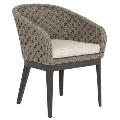 Marbella Sunbrella Outdoor Dining Chair 2PC - LOOMLAN - Sunset West - Outdoor Dining Chairs