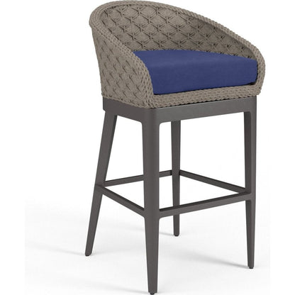 Marbella Weather - Resistant Outdoor Bar Stool - LOOMLAN - Sunset West - Outdoor Bar Stools