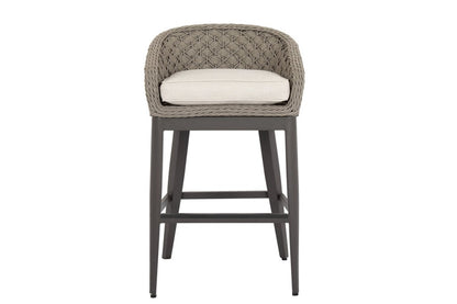 Marbella Weather - Resistant Outdoor Bar Stool - LOOMLAN - Sunset West - Outdoor Bar Stools