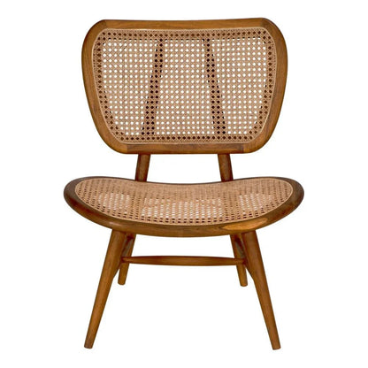 Marcie Teak Wood Framed Accent Chair - LOOMLAN - Noir - Accent Chairs