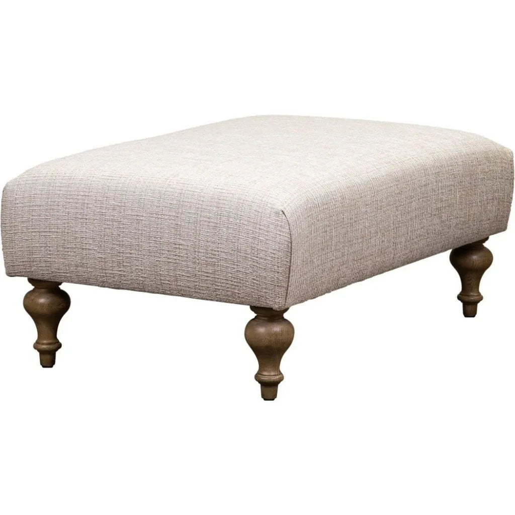 Marcoux Leather Modern Ottoman