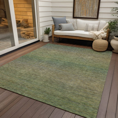 LOOMLAN Rugs Maria Green Washable Indoor-Outdoor Rug