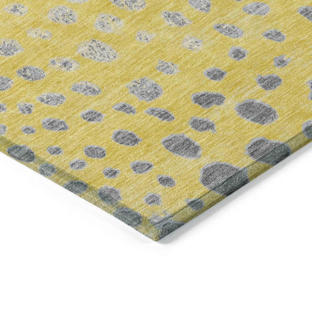 LOOMLAN Rugs Marilla Gold Washable Indoor-Outdoor Rug