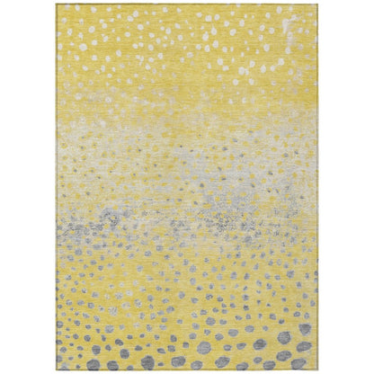LOOMLAN Rugs Marilla Gold Washable Indoor-Outdoor Rug