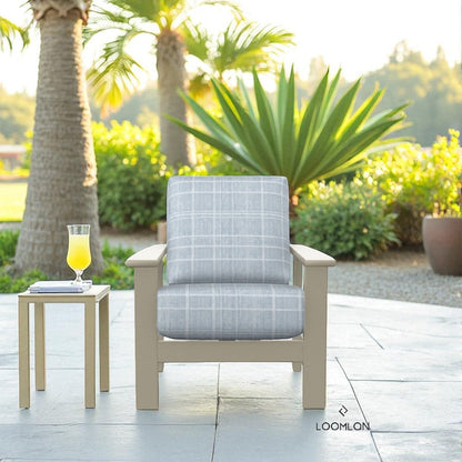 Leeward Deep Seat Stationary Arm Chair