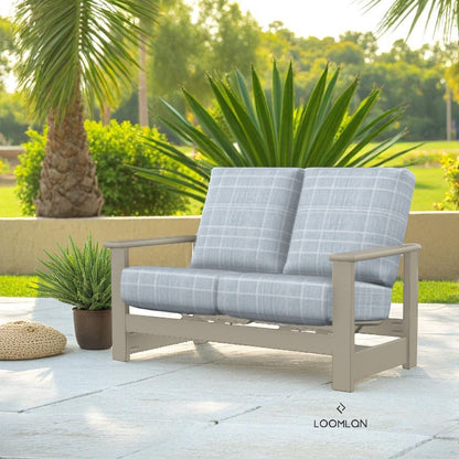 Leeward Deep Seat Loveseat with Independent Hidden Motion
