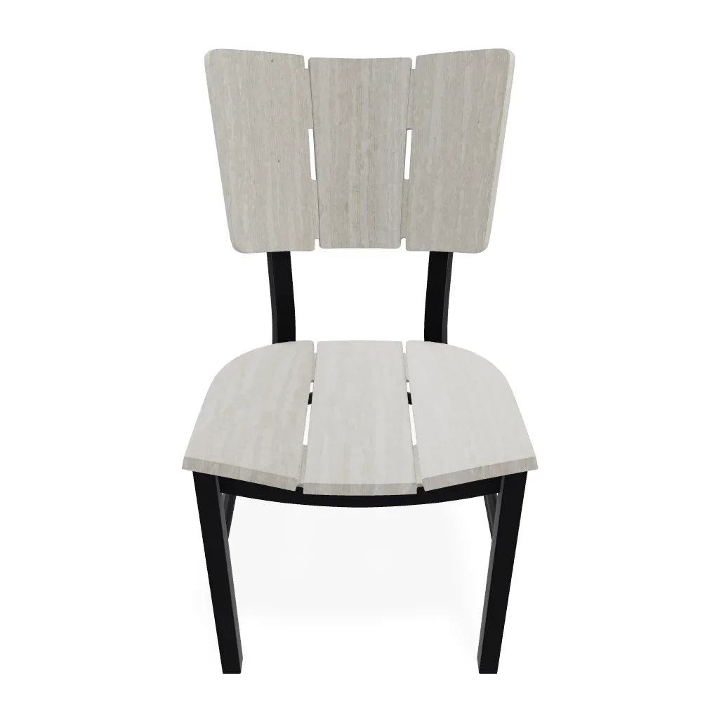 Marine Grade Polymer Aluminum Stacking Dining Chair - LOOMLAN - Telescope - Outdoor Dining Chairs