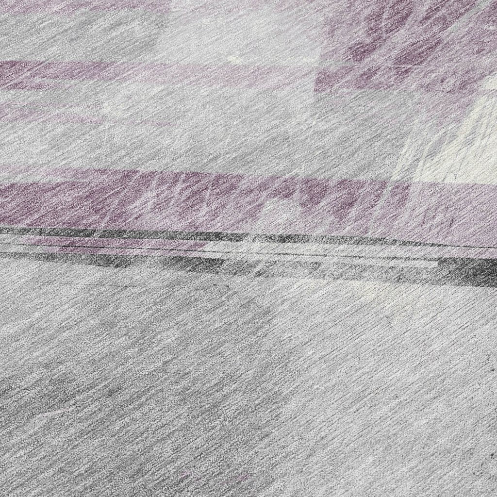 LOOMLAN Rugs Marisse Purple Washable Indoor-Outdoor Rug