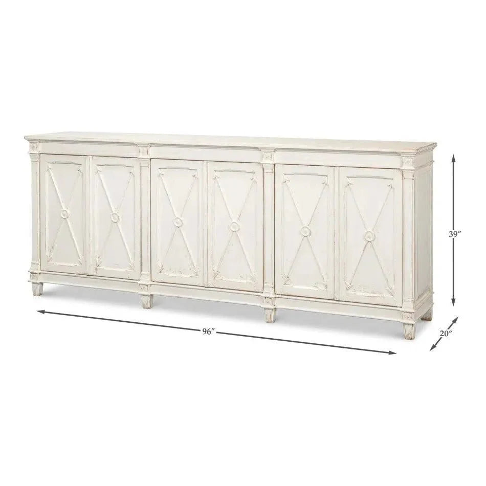 Sarreid Marksman Sideboard Whitewash