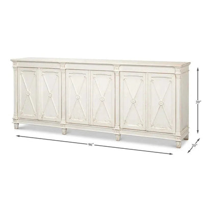 Sarreid Marksman Sideboard Whitewash