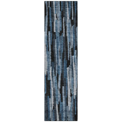 LOOMLAN Rugs Marrah Blue Washable Indoor-Outdoor Rug