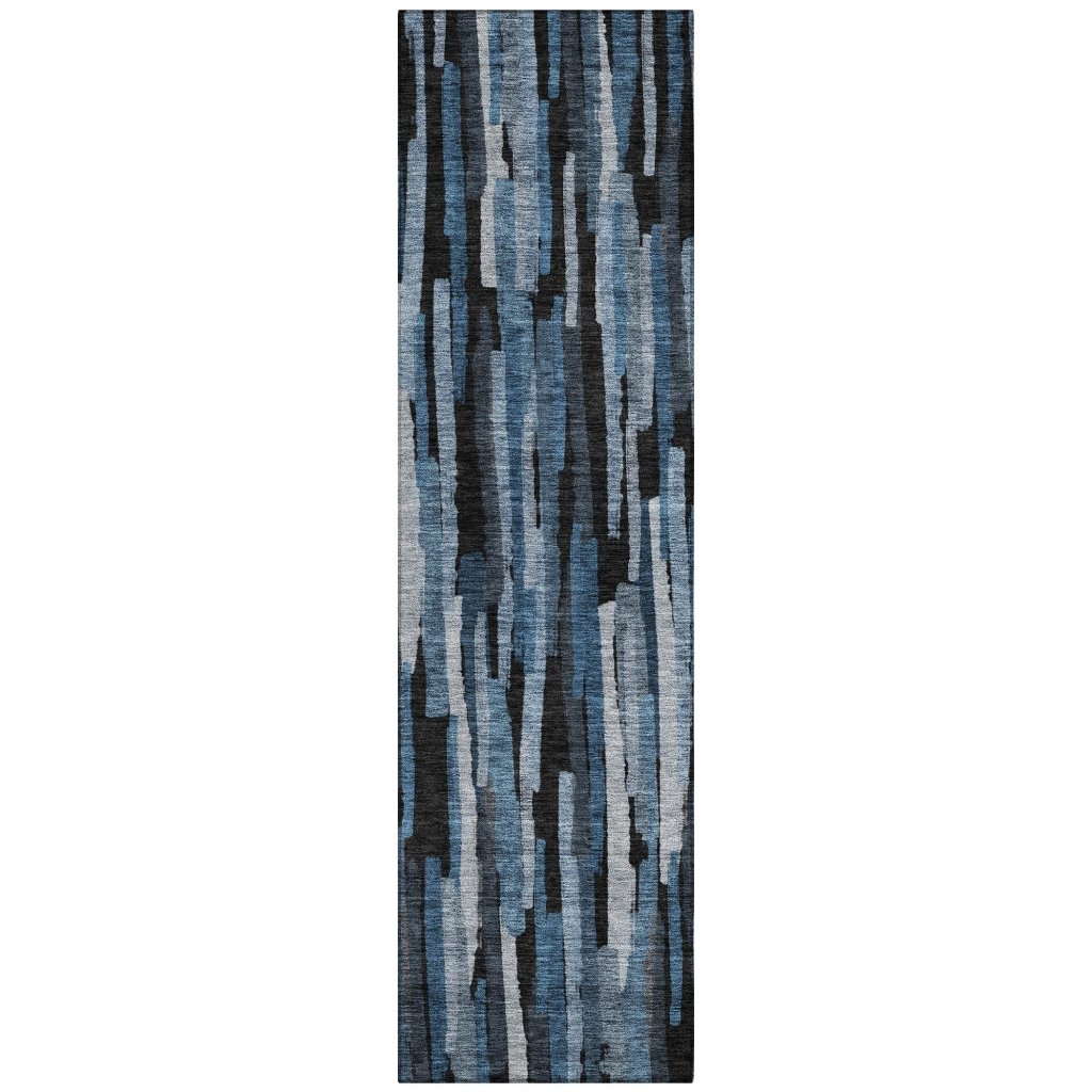 LOOMLAN Rugs Marrah Blue Washable Indoor-Outdoor Rug
