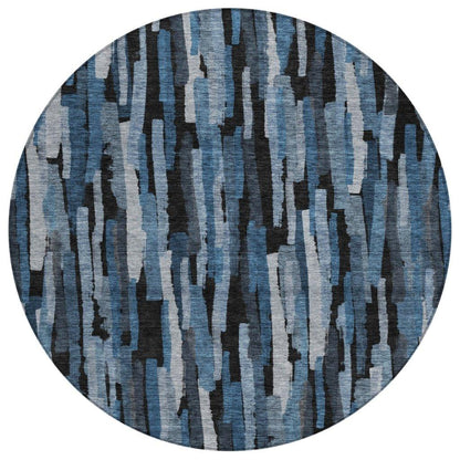LOOMLAN Rugs Marrah Blue Washable Indoor-Outdoor Rug