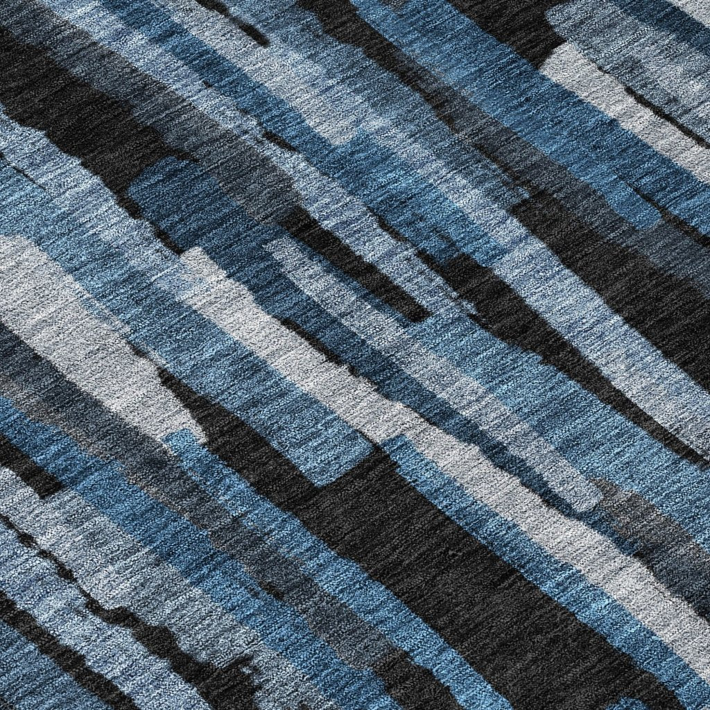 LOOMLAN Rugs Marrah Blue Washable Indoor-Outdoor Rug