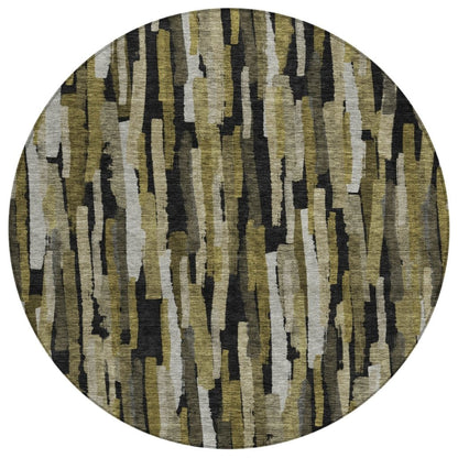 LOOMLAN Rugs Marrah Brown Washable Indoor-Outdoor Rug