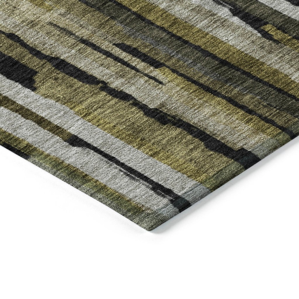 LOOMLAN Rugs Marrah Brown Washable Indoor-Outdoor Rug