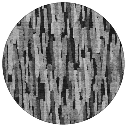 LOOMLAN Rugs Marrah Gray Washable Indoor-Outdoor Rug