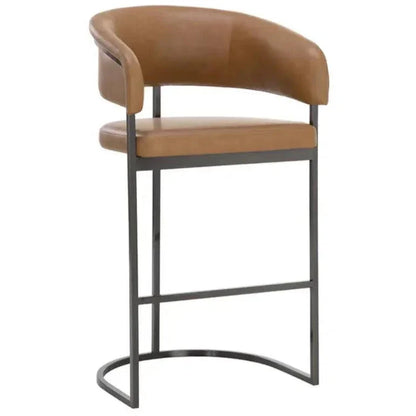 SUNPAN Marris Faux Leather Barstool