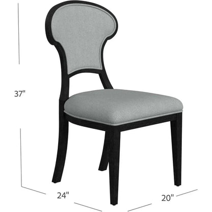 Mateo Fabric Armless Dining Chair (Set Of 2) - LOOMLAN - Bassett Mirror - Dining Chairs
