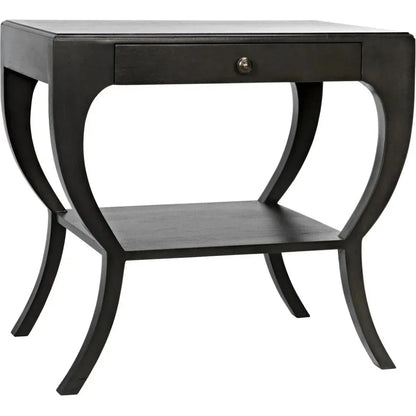 Noir Maude With Storage Side Table