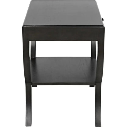 Noir Maude With Storage Side Table