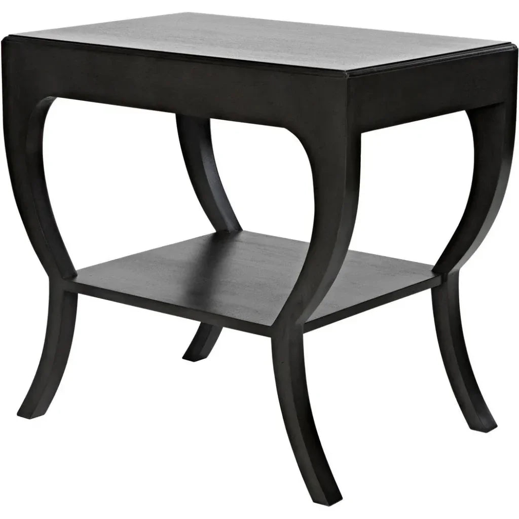 Noir Maude With Storage Side Table