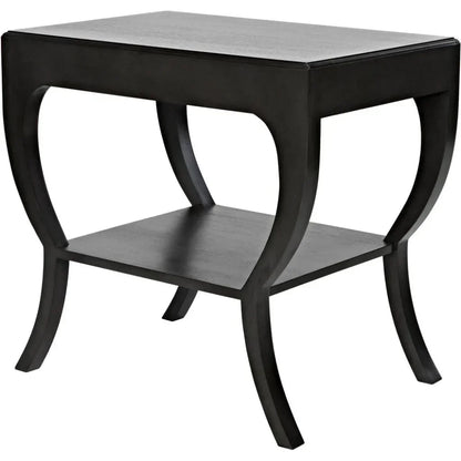 Noir Maude With Storage Side Table