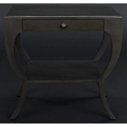 Noir Maude With Storage Side Table