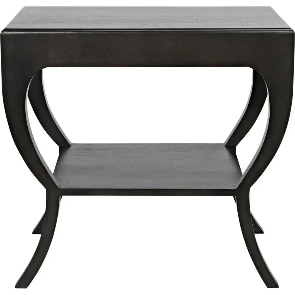 Noir Maude With Storage Side Table