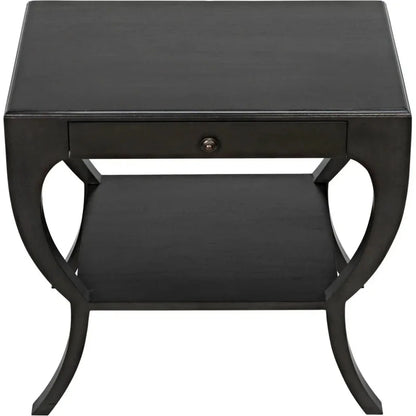 Noir Maude With Storage Side Table