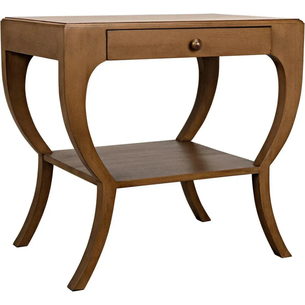 Noir Maude With Storage Side Table